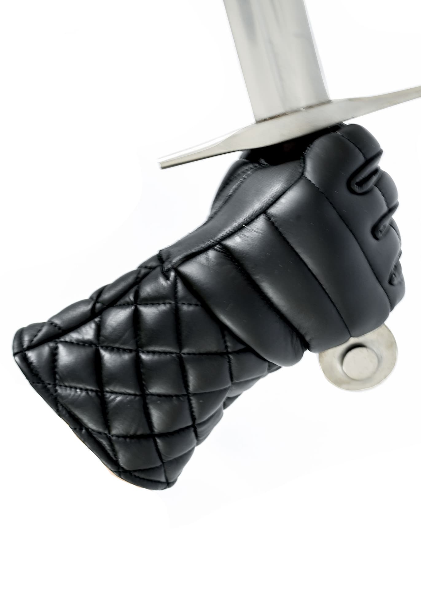 Padded handschoen met zwaard
