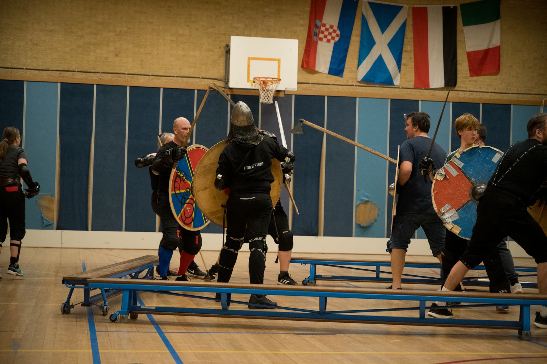 Viking zwaardvechten actie