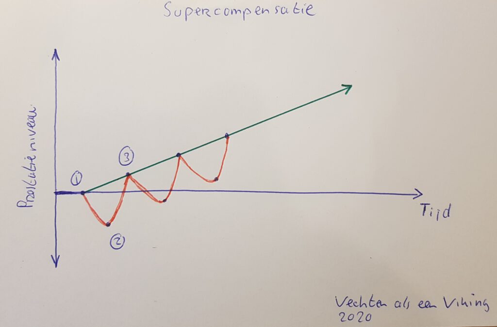 Supercompensatie door training volgens het fitness schema