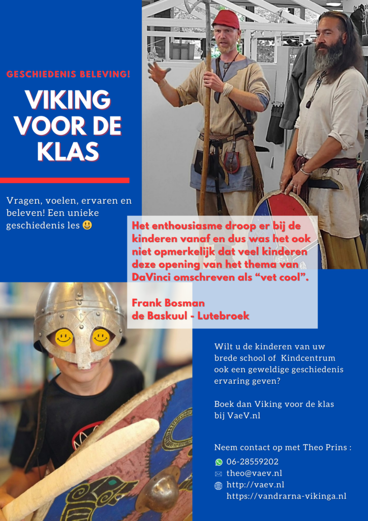 Viking voor de klas flyer voorkant